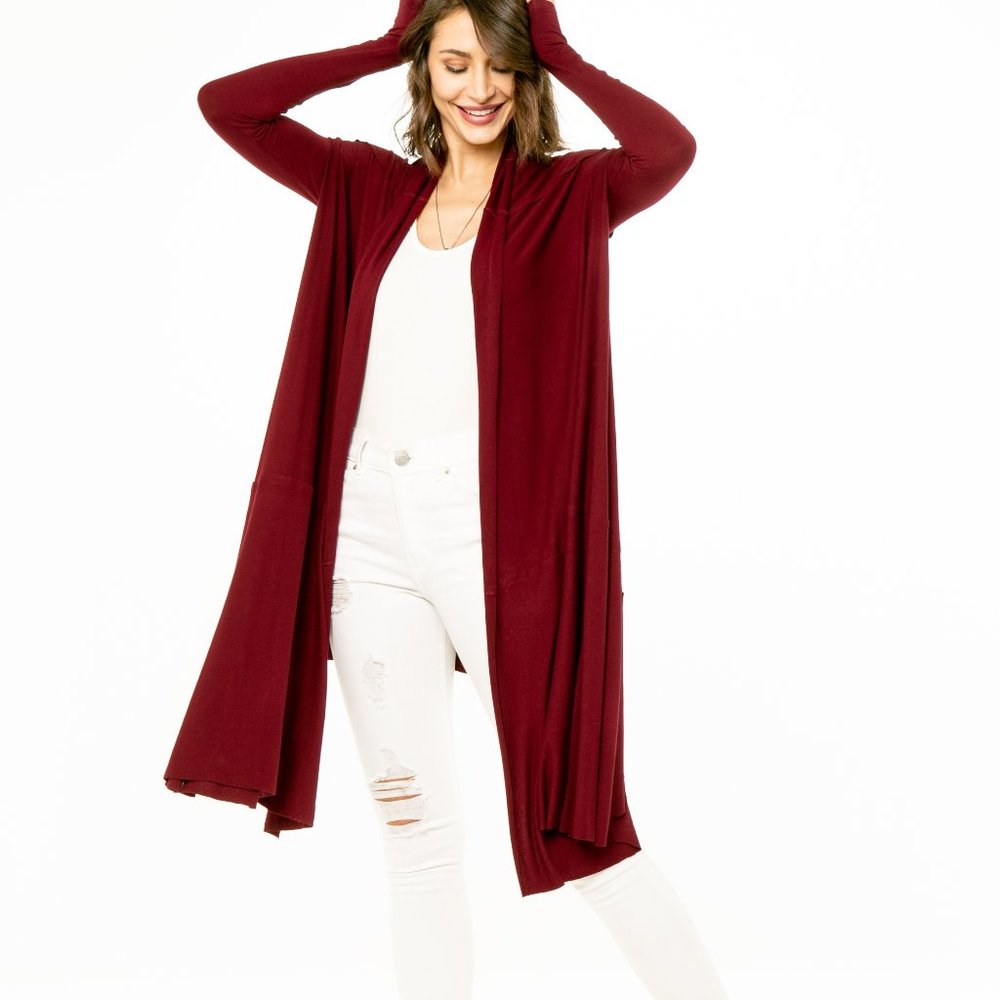 NWT Hi Low Flowy Cardigan MADE IN USA
